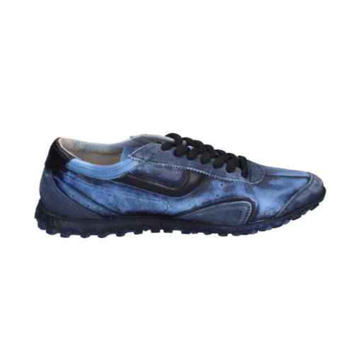 Chaussures Homme MOMA 9 (EU 42) Baskets Cuir Bleu BC106-42 - Photo 3 sur 5