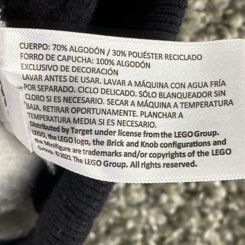 Lego Pullover Sudadera con Capucha Para Hombre Mediana Negra Azul Blanco Púrpura Ladrillos Cordón Adulto - Imagen 7 de 12