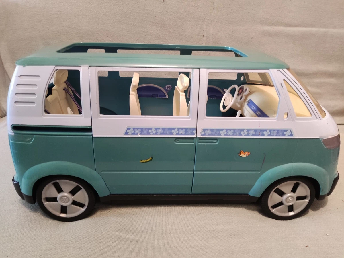 Barbie vintage mini bus van Volkswagen bleu Mattel 2002 eBay