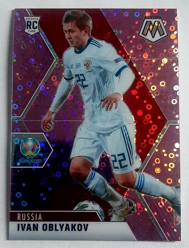 2021 Panini Mosaic UEFA Euro 2020. Ivan Oblyakov. Purple Prizm Circles /49....