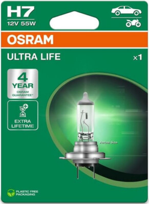 OSRAM H7 Ultra Life 12V 55W Halogen PKW KFZ Glühlampe Glühbirne PX26d
