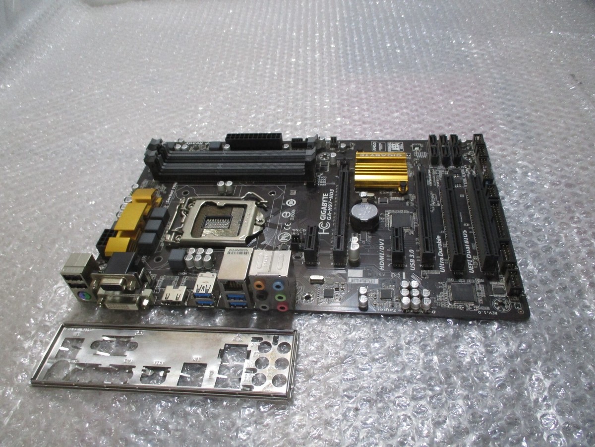 GIGABYTE GA-H97-HD3 LGA 1150 Motherboard Intel H97 DDR3 HDMI USB3
