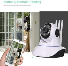 Telecamera Ip Camera HD 5mpx Wireless LED Ir Lan Motorizzata WIFI Rete Internet - Miniatura 1