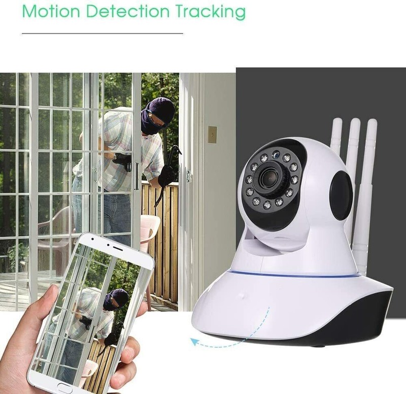 Telecamera Ip Camera HD 5mpx Wireless LED Ir Lan Motorizzata WIFI Rete Internet - Immagine 1