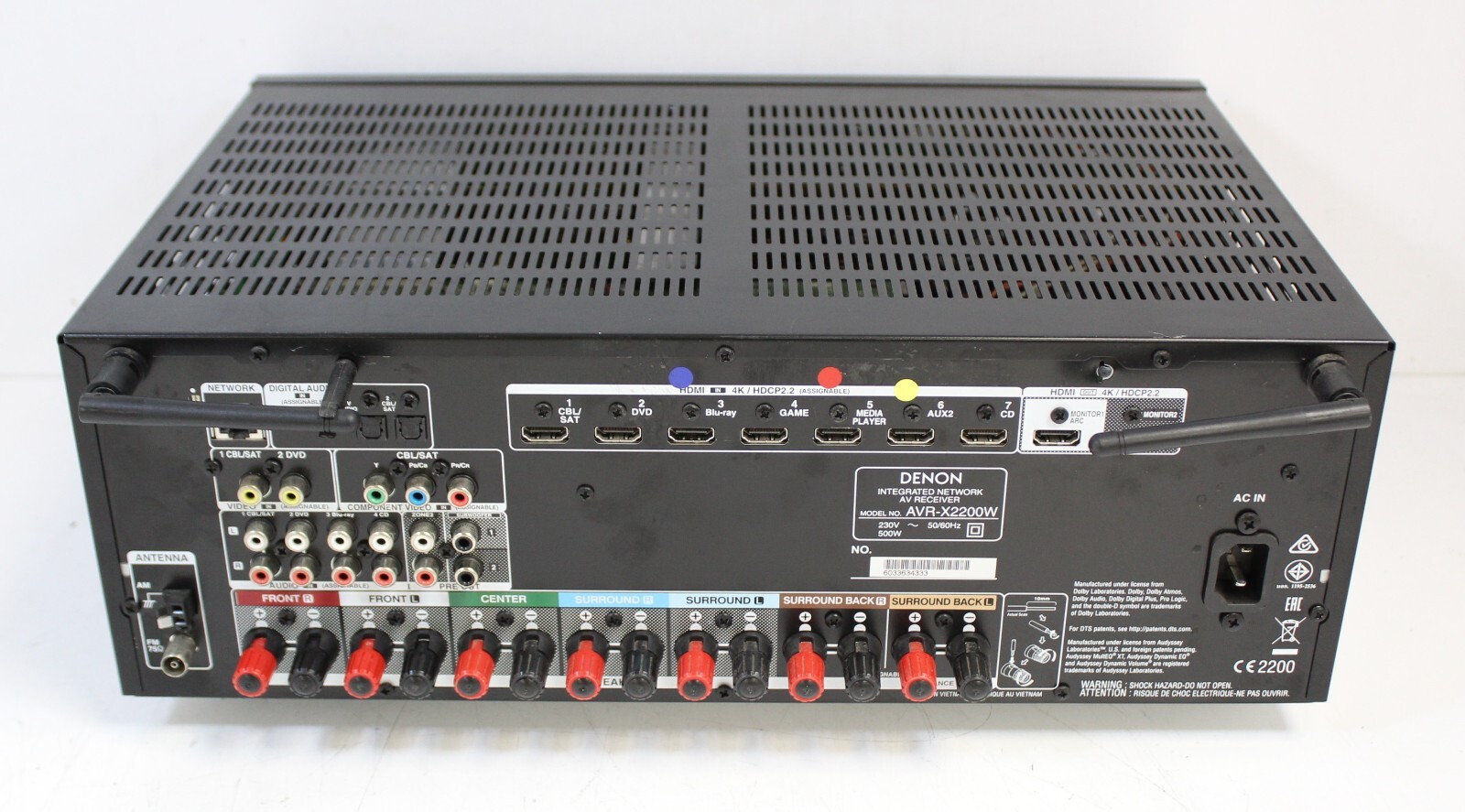 Denon AVRX2200W AV Receiver eBay
