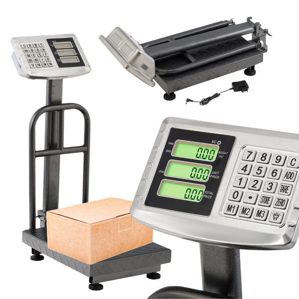 Lagerwaage Platformwaage 150 KG Digital Paketwaage Lager Marktwaage Waage-image