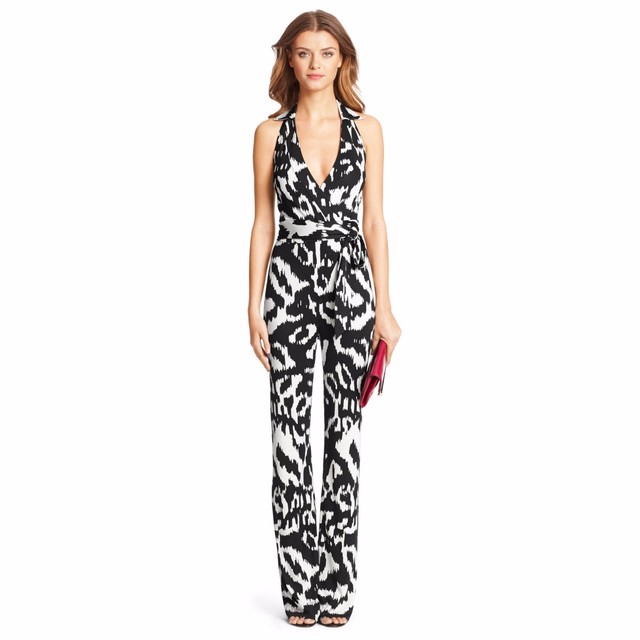 dvf black jumpsuit
