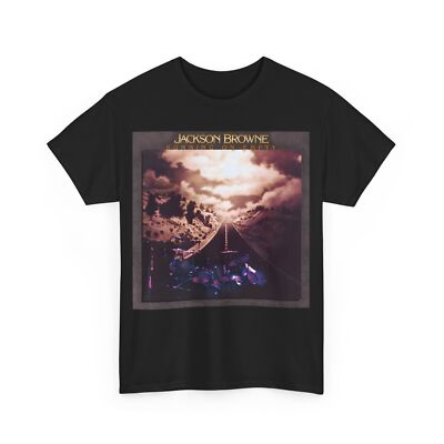 Jackson Browne Running on Empty Tシャツ Jackson Browne Running On Empty Album Cover T-Shirt Black