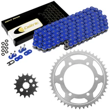 Blue O-Ring Drive Chain & Sprockets Kit for Kawasaki VN800 Vulcan 800 1995 1996