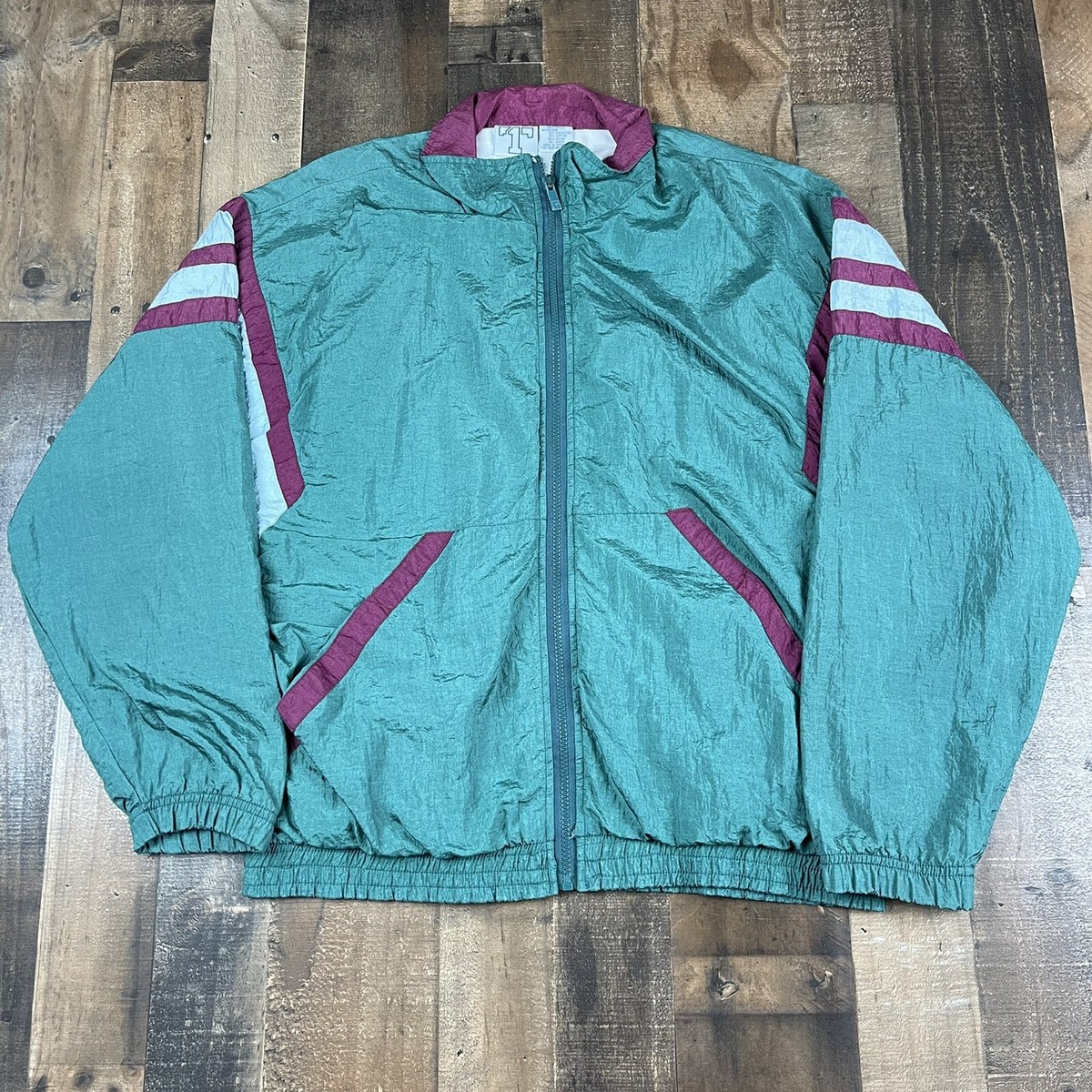 Vintage Todd 1 Track Jacket Windbreaker 90s Retro Color Block