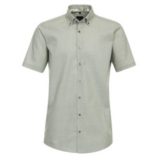 Venti men's business shirt short sleeve modern fit green 644288900 300