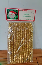 Kurt S. Adler Santa's World Gold Curly Garland 18"