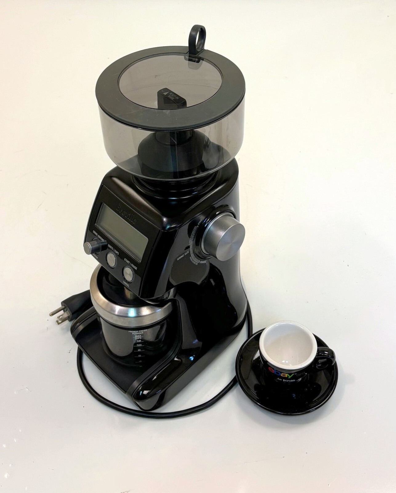 Breville® BCG820BKSXL The Smart Conical Burr Black / Stainless Grinder Pro™ GR8 eBay