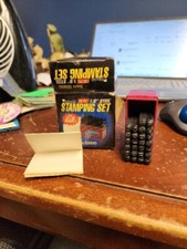 1/8" Steel Metal Stamping Punch Set in Plastic Case Missing Pieces SEE PICTURES