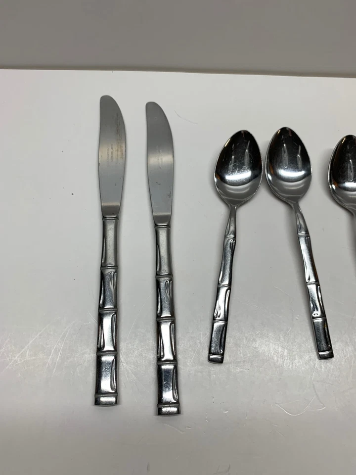 Rebacraft Regal Bambú Inoxidable Cubiertos Caña y Barton Select Japón Lote 8 Foto 2 de 4