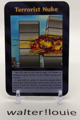 Illuminati INWO Card Game- Terrorist Nuke Limited Edition Unplayed