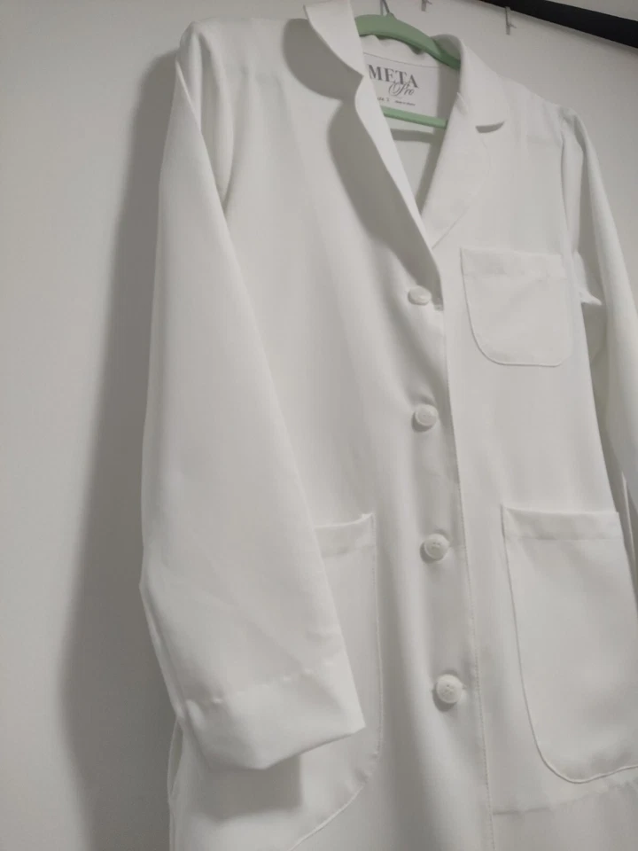 Meta Labwear White Swan Uniform Medical Esthetics Woman's Scrub White Sz 2 NWT - Image 4 of 4