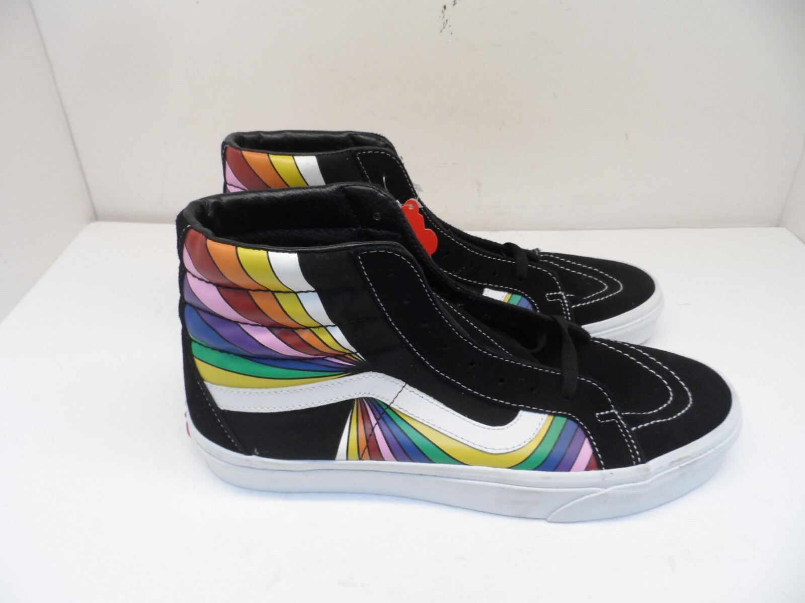 VANS Men's 721356 Sk8-Hi Reissue Skate Shoe (Refract) Black/True White ...