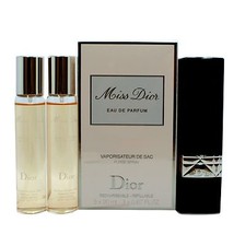 MISS DIOR EAU DE PARFUM PURSE SPRAY REFILLABLE 3x20ML/3x0.67 FL.OZ. NIB