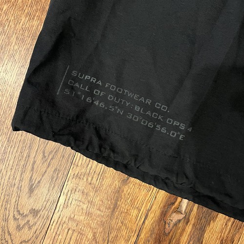 NWT Supra x Call Of Duty Black Opps Snap Windbreaker Coaches Jacket Black Men XL - Picture 8 of 14