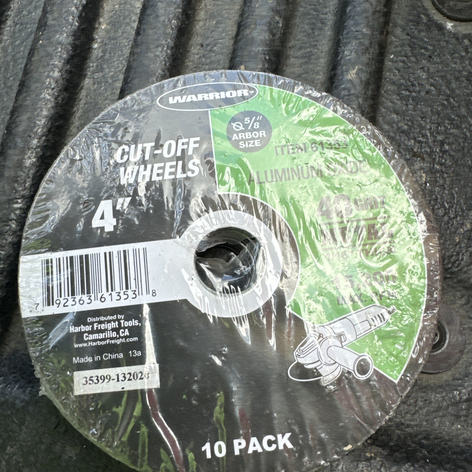 Warrior Cutoff Wheels 4" Cutting All Ferrous Metals & Stainless Steel