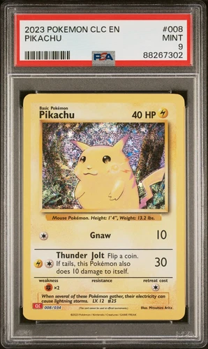 2023 Pokemon CLC EN PIKACHU #008 Holo Card Classic Collection PSA 9 Mint