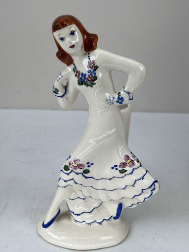 Estatuillas de colección Weil Ware bailarina payaso granja niña California jarrones de cerámica - Imagen 7 de 10