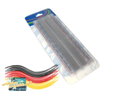 MB-102 Transparent Breadboard 830 Point / Steckbrett mit 830 Kontakte