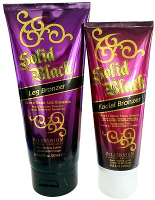 Millennium Tanning SOLID BLACK FACE & LEGS DUO Anti Aging Firming Face and Legs