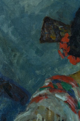 Ancien Tableau Portrait de jeune fille Costume Espagne 1930 Mag hst cadre - Photo 6/11