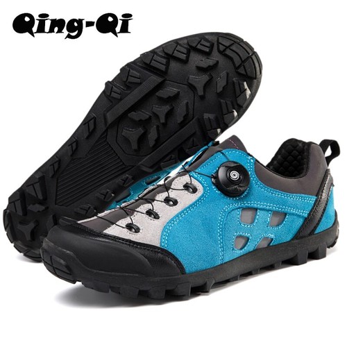 Herren MTB Fahrradschuhe Mit SPD Stollenschuhe Atmungsaktiv Kies Rennrad Sneaker - Bild 24 von 27