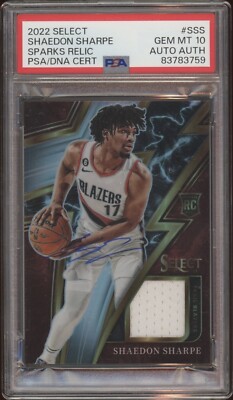 Panini nba カードRPA SHAEDON SHARPE AUTO