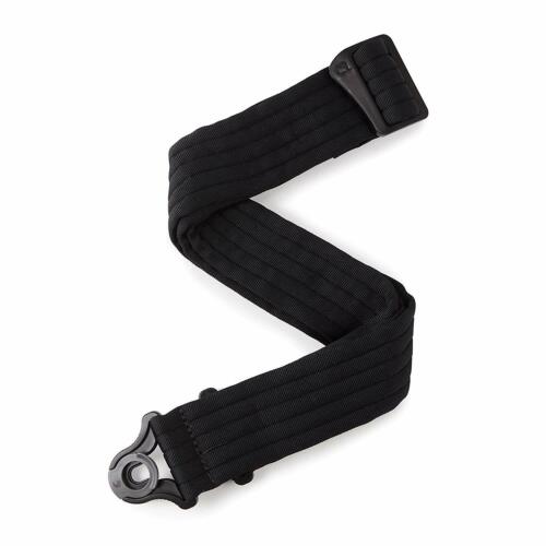 D'Addario Auto Lock Padded Guitar Strap Black Striped 50BAL01 - Picture 7 of 13