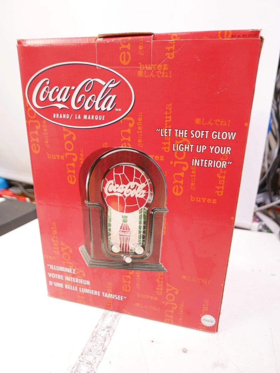 COCA COLA AM FM RADIO OLD FASHION Jukebox DESIGN W light in good