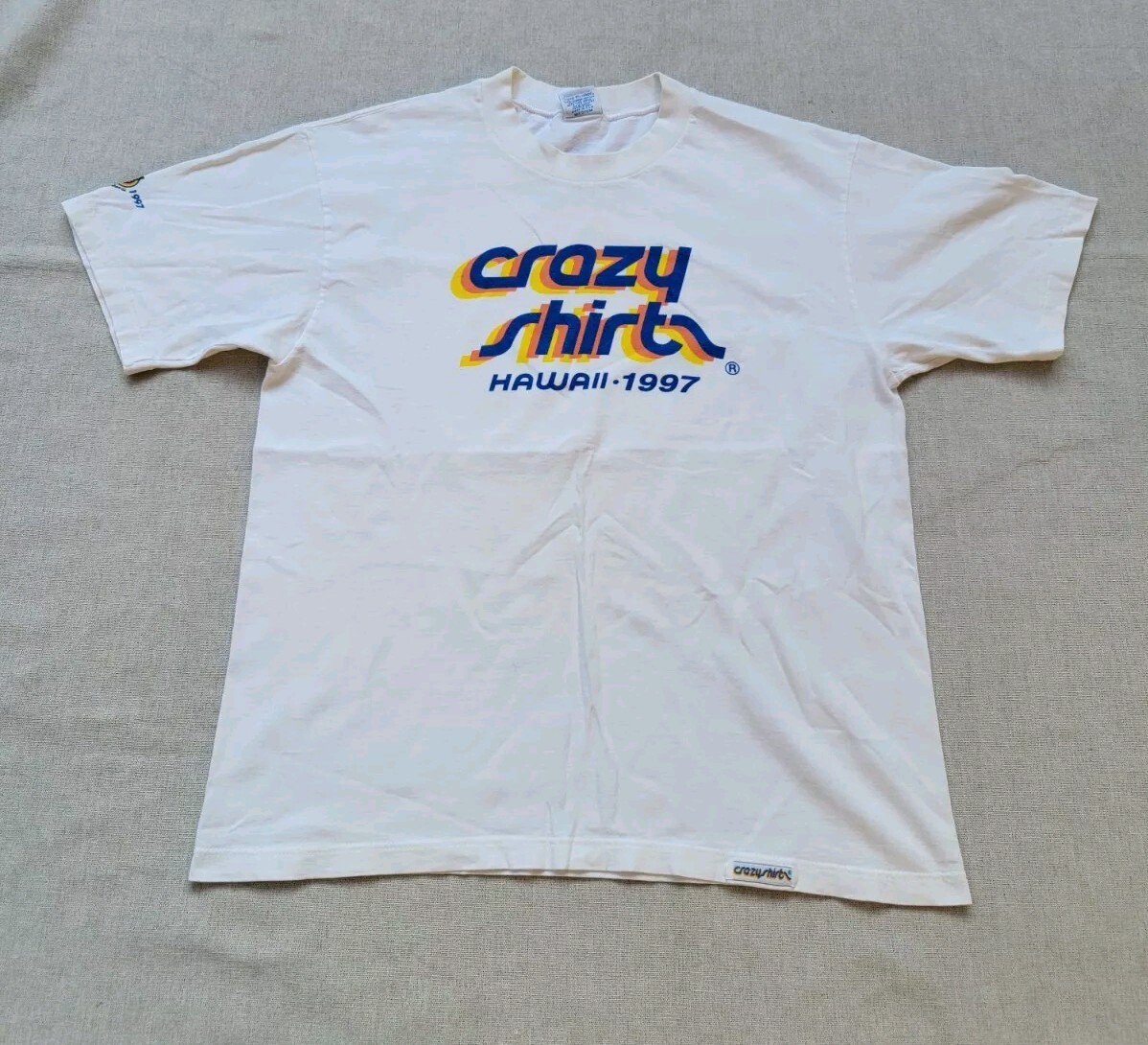 Camiseta vintage Crazy Shirts Hawaii 20 aniversario mediana
