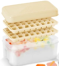 Ice Cube Trays with Storage  & Scoop 64 PC