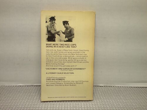COPS AND ROBBERS DONALD E. WESTLAKE 1st PRINT MAY 1973 UNITED ARTIST FILM GORMAN - Picture 2 of 8