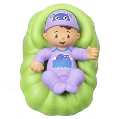 Replacement Baby Figure in Green Basket for Little People Big Helpers Family