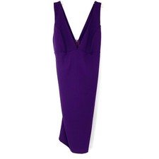 Lulus Medium Cross My Heart Purple Bodycon Dress V Neck