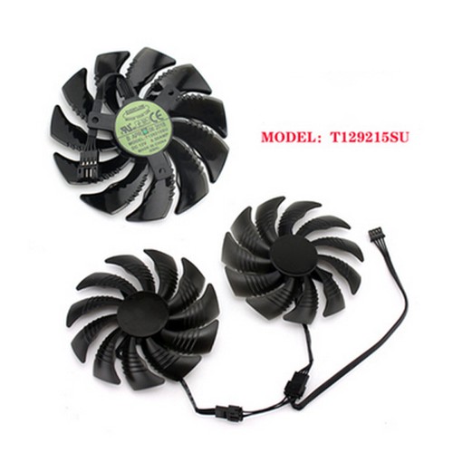 Replacement Cooler Cooling Fan For Gigabyte GTX 1060 1070 T129215SU Fan 85mm - Afbeelding 8 van 22
