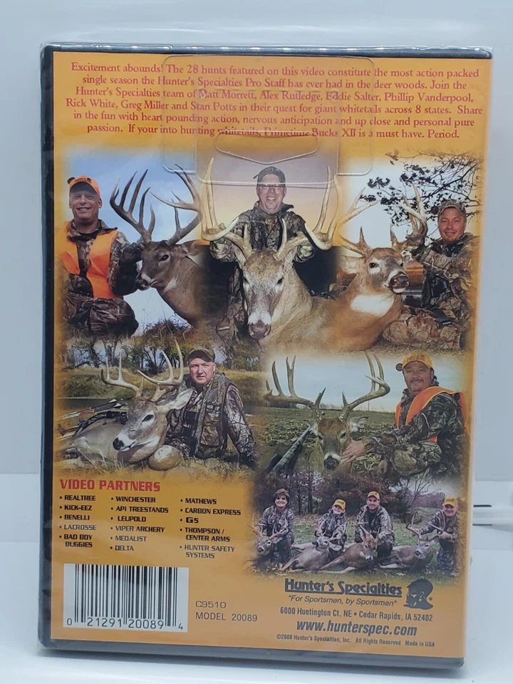 HUNTERS SPECIALTIES PRIMETIME BUCKS XII (12) DVD NEW - Image 2 of 2