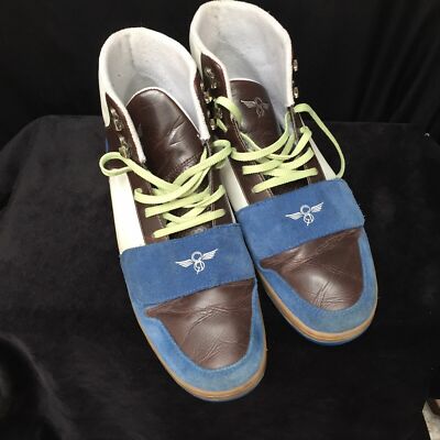 Creative Recreation Men's High Top Blue / BrownSuede Cesario Sneakers USA 13 EUC