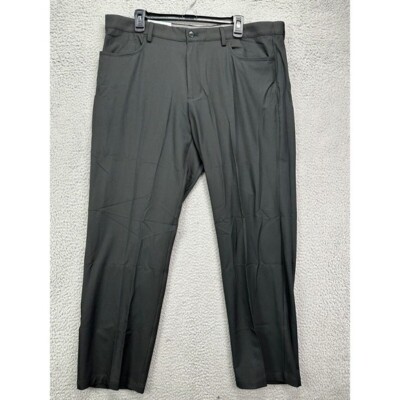 Greg Norman Pants Men 38X30 Costco Black Chino Golf 5 Pockets Travel Stretch NEW