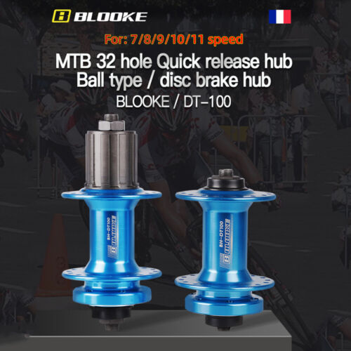 BLOOKE Bearing MTB Bike 7/8/9/1011 Speed Hub 32 Hole Disc Brake Quick Release - Picture 2 of 24