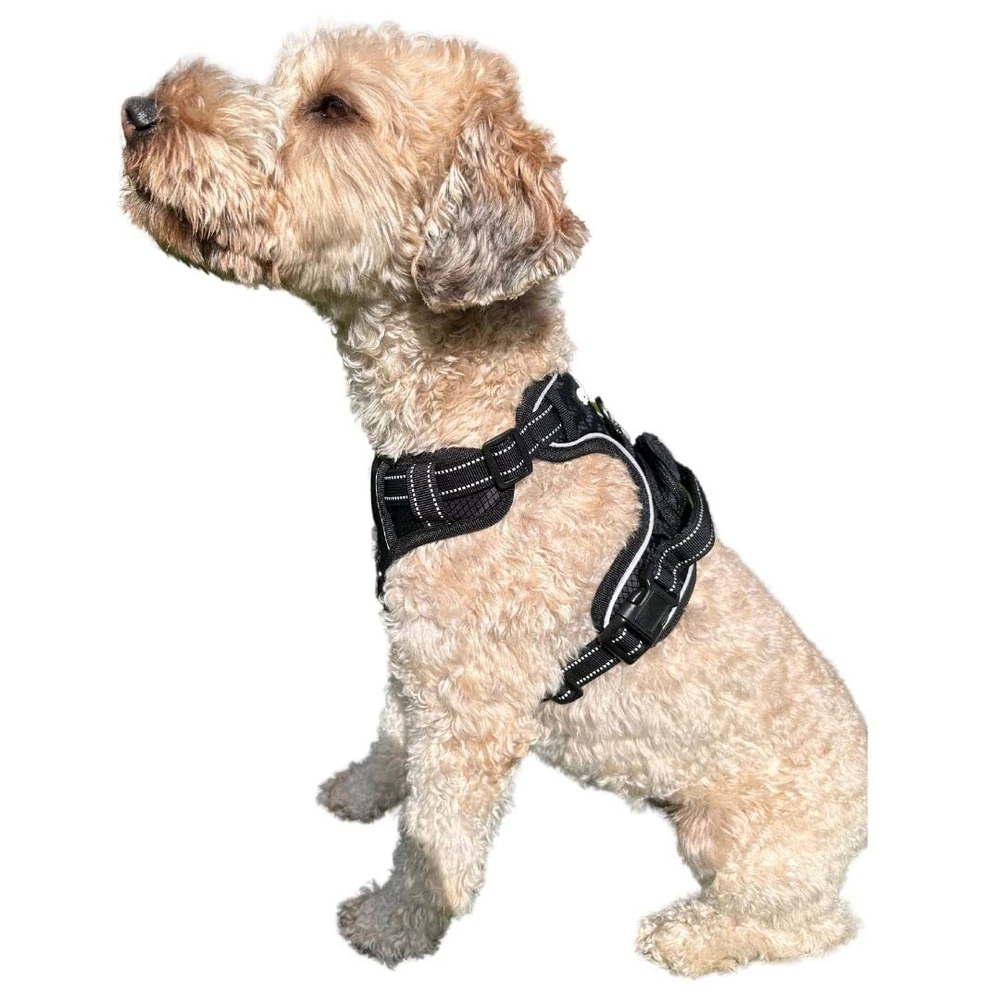 Dog Harness | No-Pull, Reflective, 4-Way Adjustable w/Poop Bag Holder | Ultim...