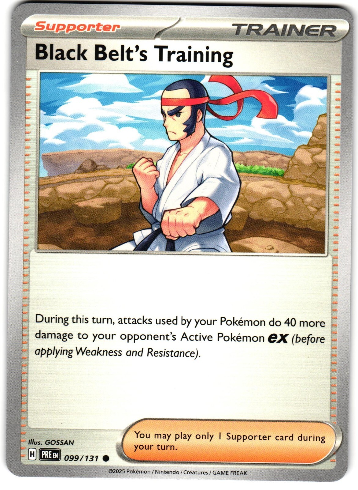 Black Belt's Training 99/131 Pokemon SV: Prismatic Evolutions