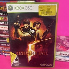 Resident Evil 5 (Microsoft Xbox 360, 2009) Complete with Manual