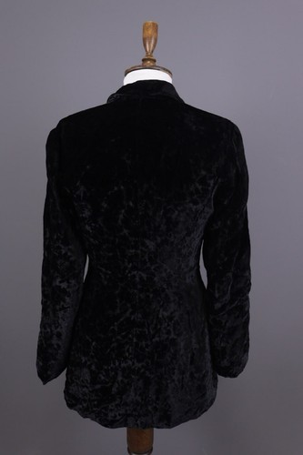 KENZO JUNGLE Vintage Black Velour Button Blazer Jacket - Picture 9 of 18