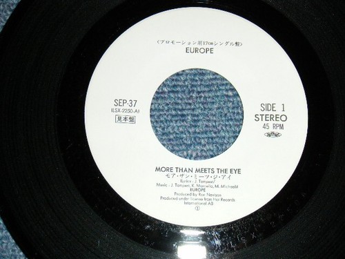 EUROPE Japan 1989 SEP-37 PROMO ONLY 7"45 MORE THAN MEETS THE EYE - Foto 5 di 6