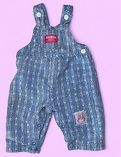 Vintage OshKosh B'gosh Blue floral Overalls One-Piece 6-9 Months
